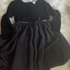 Black Gap velvet top dress